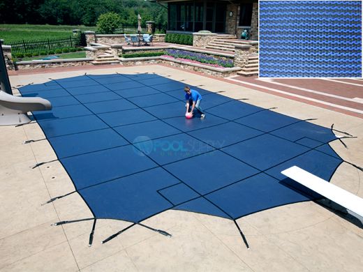 Arctic Armor 20-Year Super Mesh Safety Cover | Rectangle 18' x 36' Blue ...