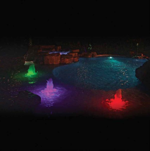 Pentair ColorCascade® LED Light Bubbler | 8-Colors 150' Cord | 580007