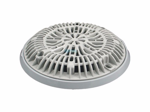 Super-Pro SG640-2310VC 8 in. Main Drain Anti-Vortex Frame & Grate White