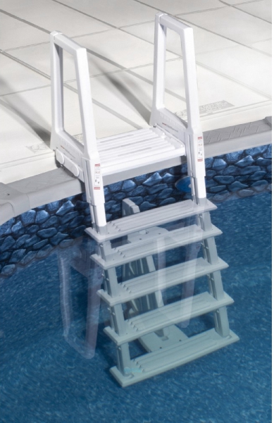 ocean blue pool ladder