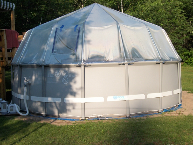 above ground swimming pool dome