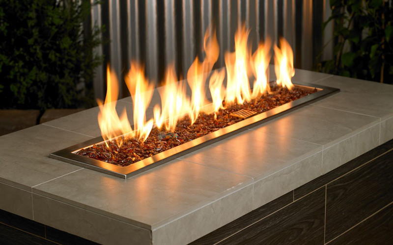 American Fireglass Small Recycled Glass Collection Auburn Fire