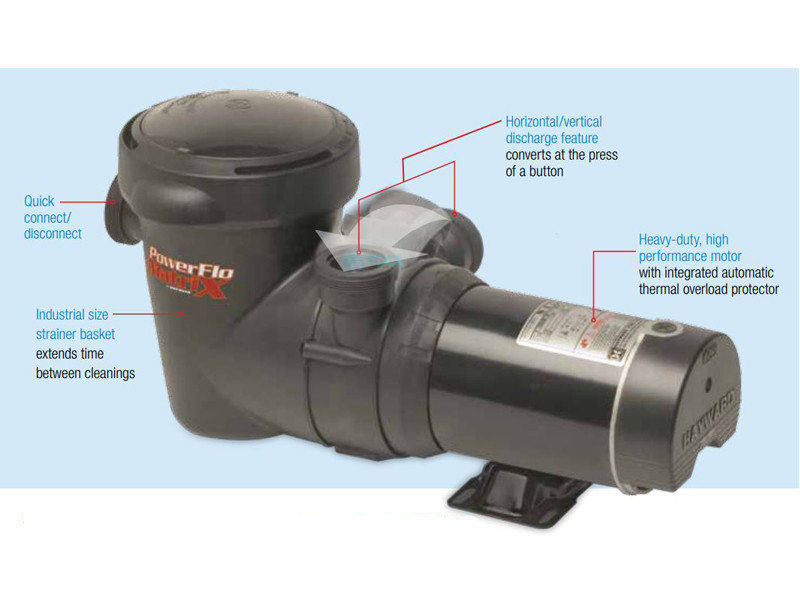 hayward powerflo matrix pool pump 115v 1.5 hp