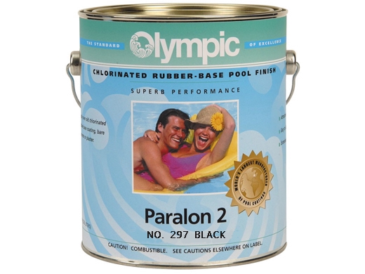 Olympic Paralon 2 Rubber Pool Paint - Black - Pool Supply Unlimited