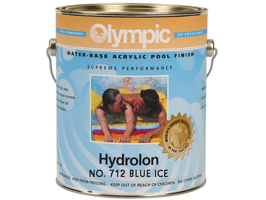 Olympic Hydrolon Acrylic Paint - Blue Ice - Pool Supply Unlimited