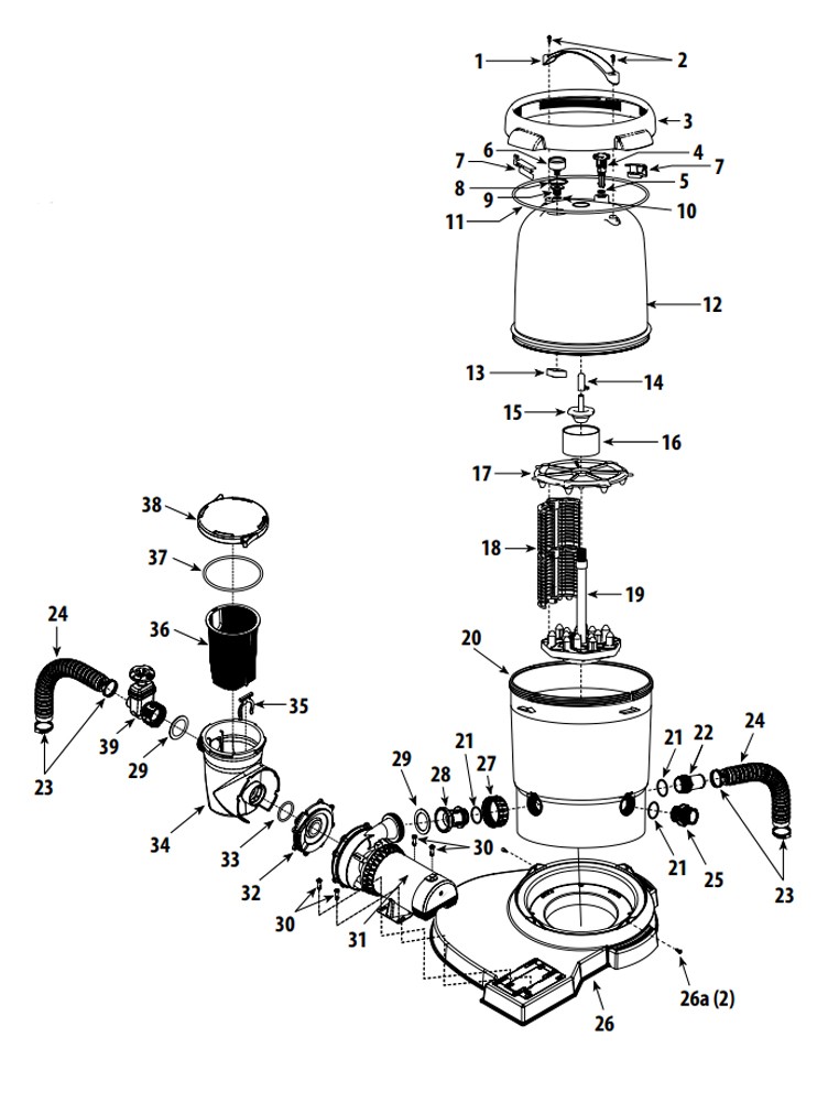 Waterway Sand Filter System for Above Ground Pools