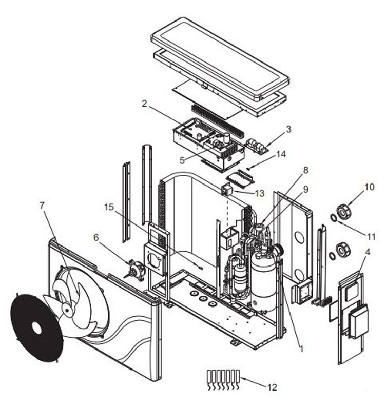 Raypak Crosswind 30-I Heat and Cool Pump | 27,850 BTUH | Spiral ...