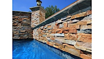 National Pool Tile Natural Ledgerstone 6x24 | Rust | LDGR-RUST