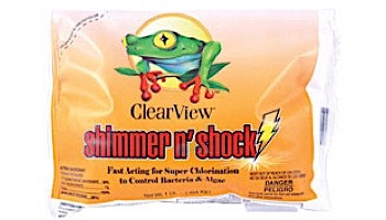 ClearView Shimmer-N Shock Granular Chlorine DiChlor | 1lb Bag | CVDB001