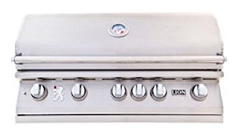 Lion Premium Grills L-90000 40_quot; 5-Burner Stainless Steel Built-in Propane Grill with Lights | 90814