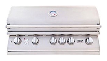 Lion Premium Grills L-90000 40_quot; 5-Burner Stainless Steel Built-in Natural Gas Grill with Lights | 90823
