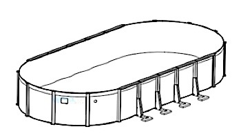 Sierra Nevada 12' x 20' Oval Resin 52" Sub-Assy for CaliMar® Above Ground Pools | 5-4902-137-52