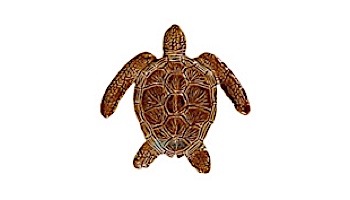 Artistry In Mosaics Loggerhead Turtle Mosaic | Brown - 6" x 6" | TLOBROB