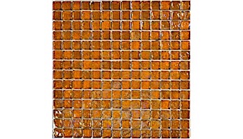 Artistry In Mosaics Poured Series - Amber Glass Tile | 1" x 1" | GP82323N1