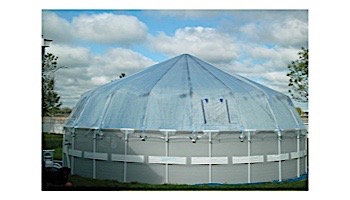 Fabrico Sun Dome All Vinyl Dome for Soft Sided Above Ground Pools | 9' x 17' Rectangle | 301370