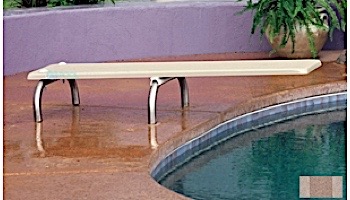Inter-Fab U-Stands Base with Duro-Beam aquaBoard™ Board Complete | 10' Tan with Tan Top Tread and 18" Earth Powder Coated Steel Base | DB10TAN-US18