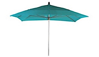 Ledge Lounger Select Umbrella | 6' Square 2" White Pole | Standard Fabric Taupe | LL-U-S-6SQPP-W-STD-4648