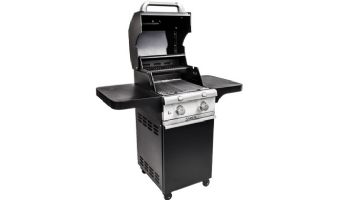 SABER Deluxe Black 2-Burner Free Standing Propane Gas Grill | R33CC1017