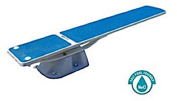 SR Smith Salt Pool Jump System With TrueTread Board Complete | 6_#39; White with Blue Top Tread | 68-207-5762B
