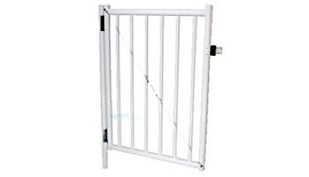 Saftron Self Closing Gate with Standard Latch For 2200 Series Fencing | 48"H x 36"W | Taupe | FG-2201-4836-T