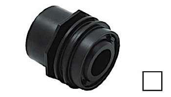 AquaStar Flush-Mount Return Fitting | with Water Stop Eyeball and Nut Aim Flow | Fits Inside 2_quot; Pipe with 3/4_quot; Orifice | Clear | 3300B