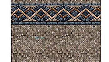 12_#39; Round Stone Mosaic 54_quot; Uni-Beaded Liner | Heavy Gauge | LI1254SMU25