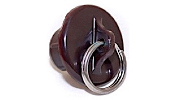 Coolaroo 19mm Tube End Cap with Ring | Brown | Z 11-BRCBR