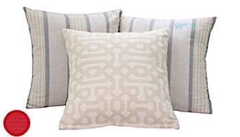 Ledge Lounger Essentials | 18_quot; Square Throw Pillow | Premium 1 Fabric Jockey Red | LL-TP-S1818-P1-4603
