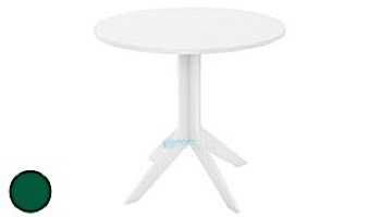 Ledge Lounger Mainstay Collection 30_quot; Round Outdoor Bistro Table | Green | LL-MS-BT-30RD-GN