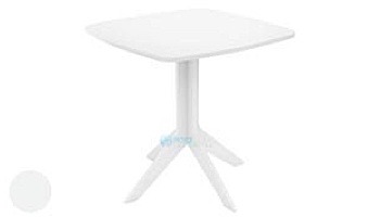 Ledge Lounger Mainstay Collection 30_quot; Square Outdoor Bistro Table | White | LL-MS-BT-30SQ-WH