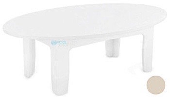 Ledge Lounger Mainstay Collection Outdoor Oval Coffee Table | Cloud | LL-MS-CT-OV-CD