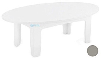 Ledge Lounger Mainstay Collection Outdoor Oval Coffee Table | Red | LL-MS-CT-OV-RD