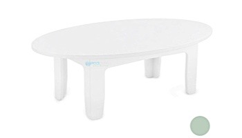Ledge Lounger Mainstay Collection Outdoor Oval Coffee Table | Sage Green | LL-MS-CT-OV-SG