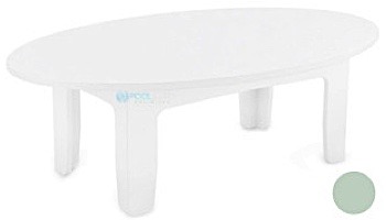 Ledge Lounger Mainstay Collection Outdoor Oval Coffee Table | Cloud | LL-MS-CT-OV-CD