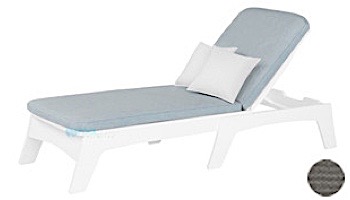 Ledge Lounger Mainstay Collection Outdoor Chaise Cushion | Standard Fabric Charcoal Grey | LL-MS-C-C-STD-4644