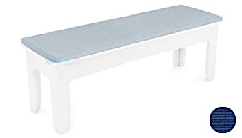 Ledge Lounger Mainstay Collection Outdoor 25" Dining Bench Cushion | Standard Fabric Mediterranean Blue | LL-MS-DB25-C-STD-4652