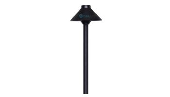 Sollos Straight Hat LED Path Light Fixture | 5.5" Hat 15" Stem | Arquitectural Aluminum - Textured Black | PSH055-TB-15 910028