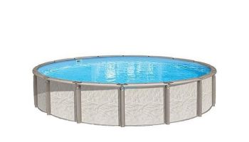 Azor 30' Round Above Ground Pool | Ultimate Package 54" Wall | 184785