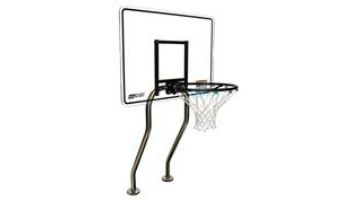 SR Smith Residential Challenge Basketball Game Rectangular Backboard | Stainless Steel Frame | 16_quot; Anchor Spacing - No Anchors | BASK-CHA-16
