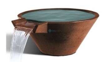 Slick Rock Concrete 29_quot; Conical Cascade Water Bowl | Adobe | No Liner | KCC29CNL-ADOBE