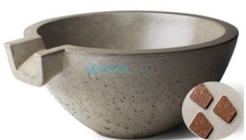 Slick Rock Concrete 24_quot; Classic Spill Water Bowl | Adobe | No Liner | KSPC2412NL-ADOBE