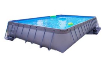 CaliFun Soft Sided Frame Above Ground Swimming Pool Package | 10_#39; x 18_#39; Rectangle 52_quot; Tall | 187331
