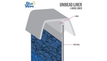 21' x 41' Oval Uni-Bead Above Ground Pool Liner | Pebble Cove Pattern | 52" Wall | Heavy Gauge | NL527-40