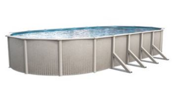 Richland 12_#39;x24_#39; Oval Steel Above Ground Pool with Standard Package | 52_quot; Wall |