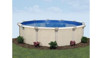 Custom Oxford 27_#39; Round Above Ground Pool | 52_quot; Wall | 189286 | D McCrea
