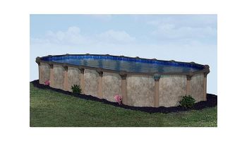Coronado 16' x 28' Oval Above Ground Pool | White In-Wall Step | Basic Package 54" Wall | 190139