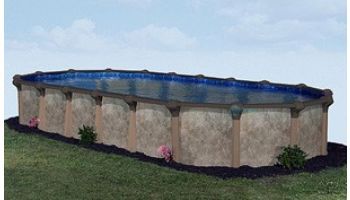 Coronado 16' x 28' Oval Above Ground Pool | Blue In-Wall Step | Basic Package 54" Wall | 190204
