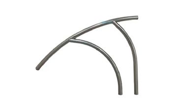 Global Pool Products Modern Coolest 3 Bend Handrail | Silver Vein | GPP-MR-HR-SV-CR