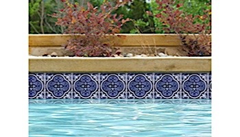 National Pool Tile Casablanca 6x6 Deco Series | Cobalt Ocean | CAS320