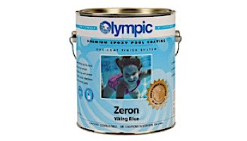 Olympic Zeron Epoxy Pool Paint Kit | Paint + Catalyst 1-Gallon | Viking Blue | 7276 G 7276-GL